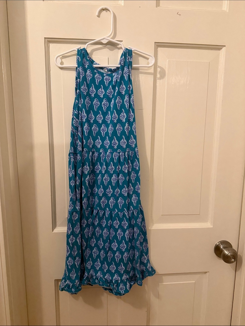 Crewcuts blue shell Printed Sleeveless Maxi Dress